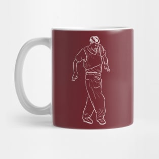 Corky's Dance [White Line Art] Mug